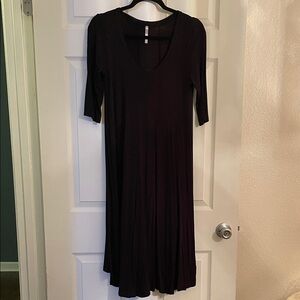 MOA USA Black Midi Dress